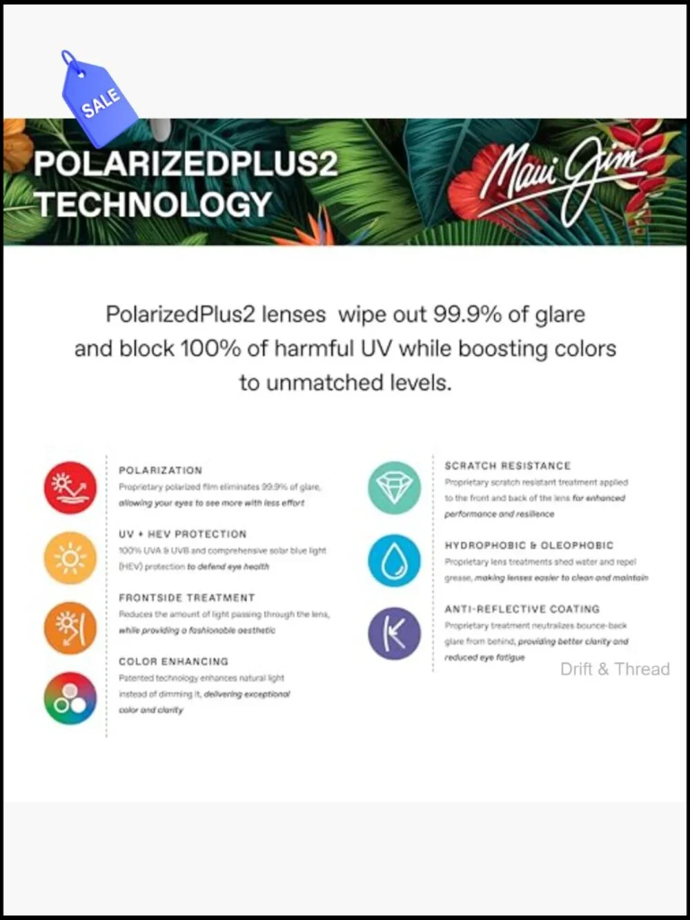 Polarized Reading Sunglasses with UV Protection Square Frame